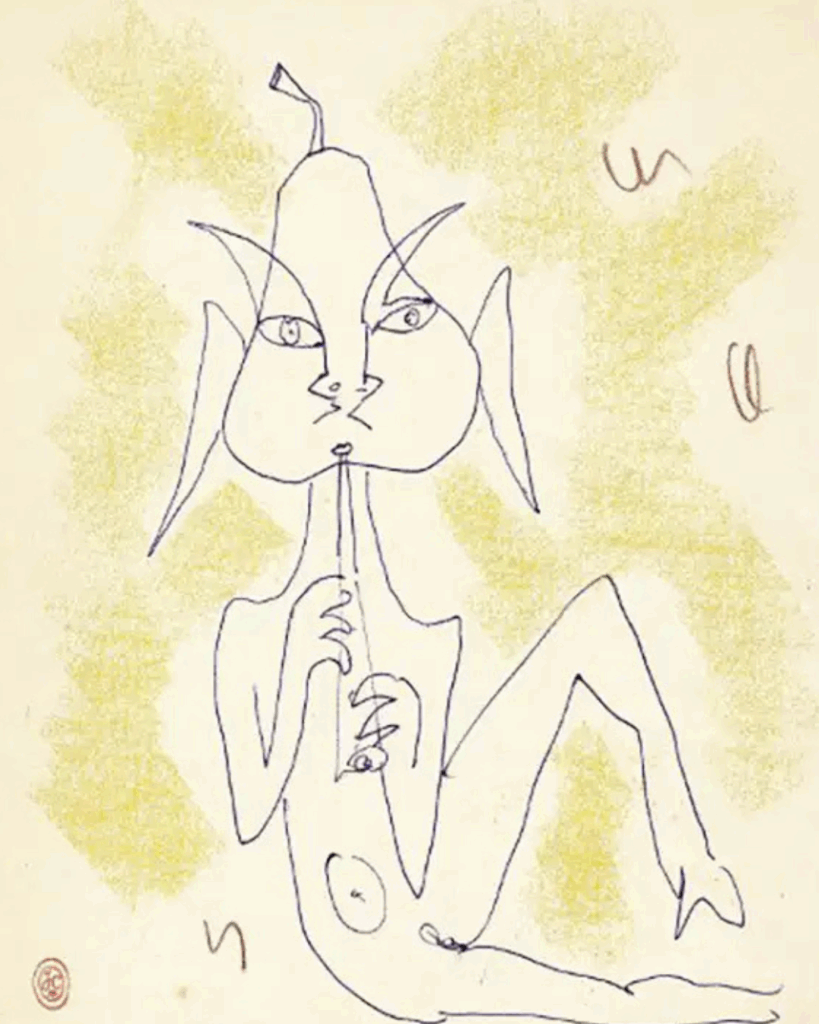 Drawings by Jean Cocteau. Images Courtesy from Exhibition at Musée Yves Brayer
