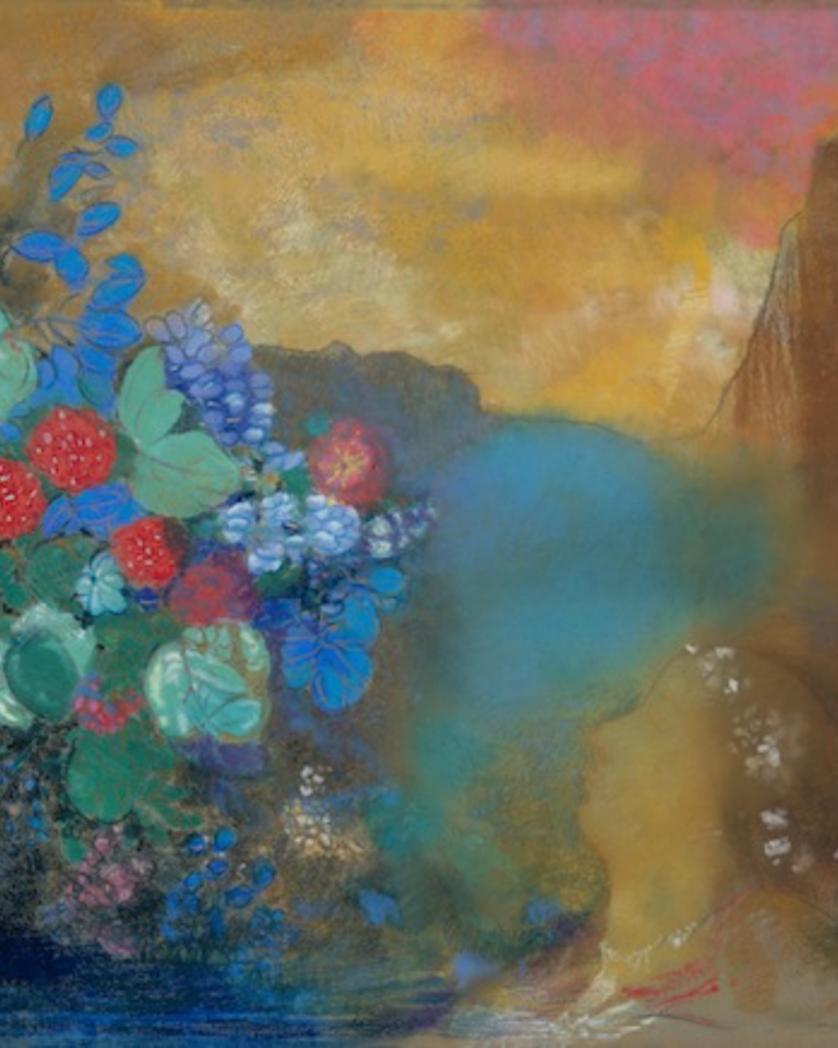 Odilon Redon - Ophelia among the Flowers @wikipedia