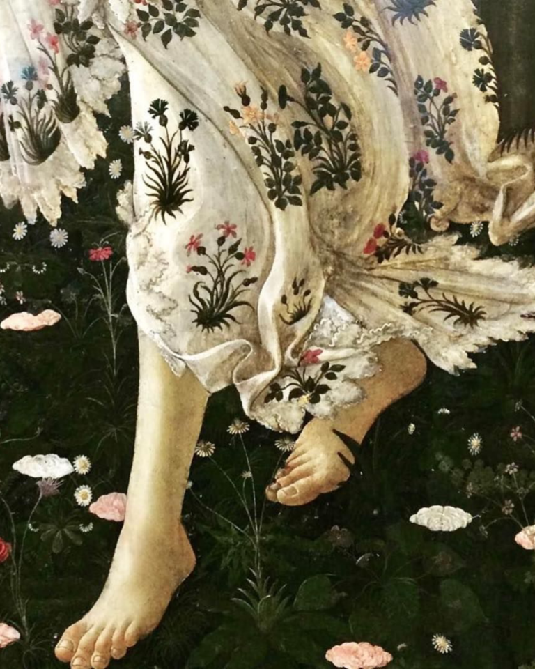 Primavera (detail), Botticelli @Pinterest