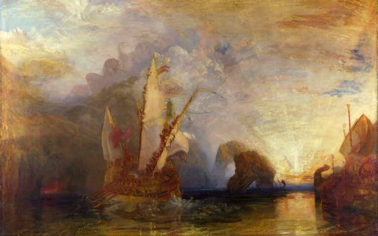 Joseph Mallord William Turner- Ulysses mocks Polyphemus